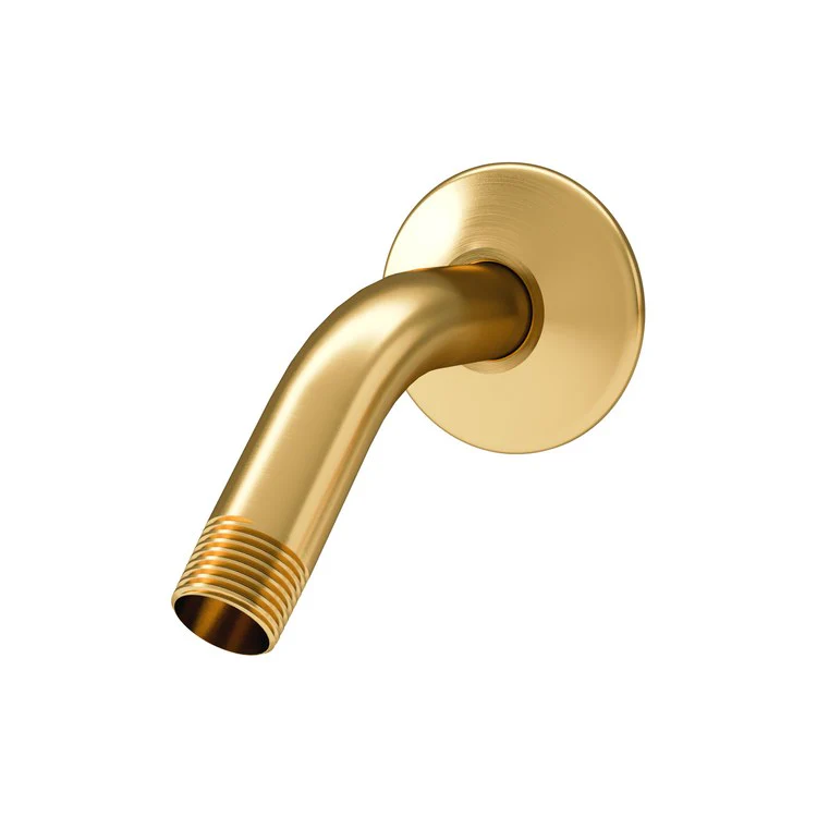 Shower Arm Elm Short with Flange Brushed Bronze 5-1/8 Inch 1/2 IN 14 NPT - Frankwebs