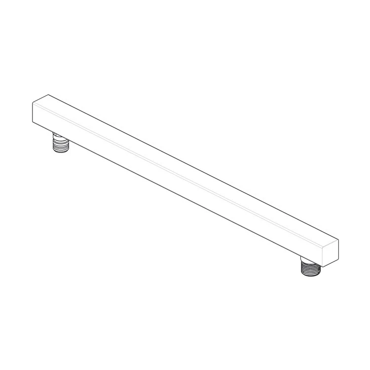 Shower Arm Overhead Square Brilliance Luxe Steel 15 Inch Brass - Frankwebs