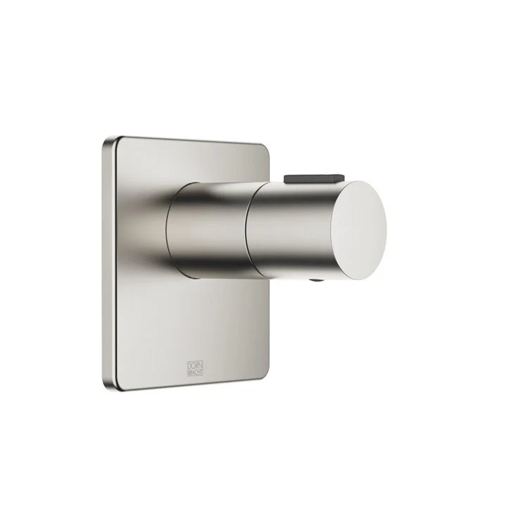 Thermostatic Trim LULU Wall Mount without Volume Control 1 Knob Platinum Matte Metal - Frankwebs