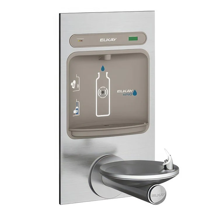 EZH2O Bottle Filling Station with Single Integral SwirlFlo Fountain/Filter - Frankwebs