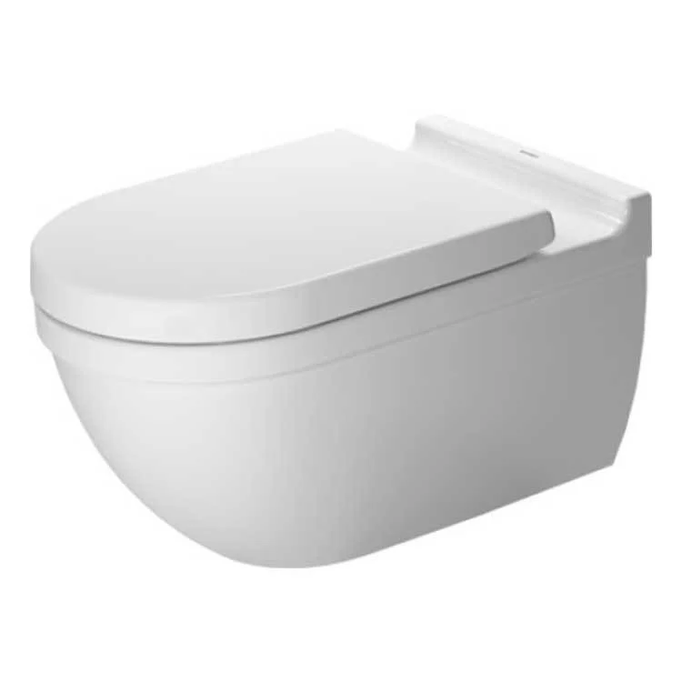 Toilet Starck 3 1 Piece Washdown White Elongated 15 Inch 0.8 / 1.6 Gallons per Flush Dual Flush Wall Mount - Frankwebs