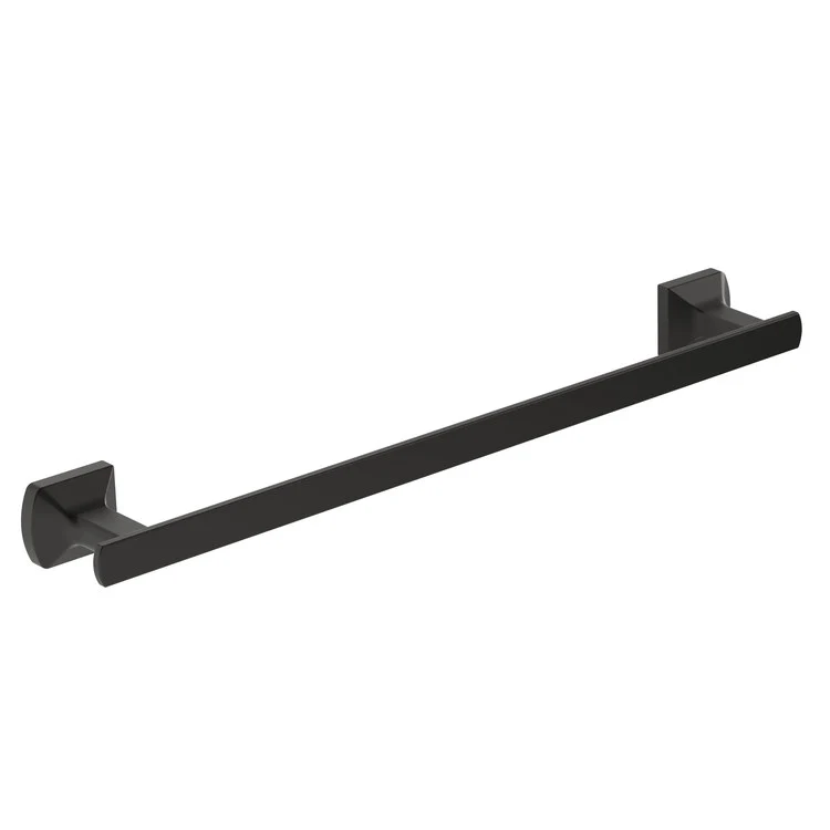 Towel Bar Verity 18 Inch Matte Black Metal Wall Mount 2-5/8 Inch - Frankwebs