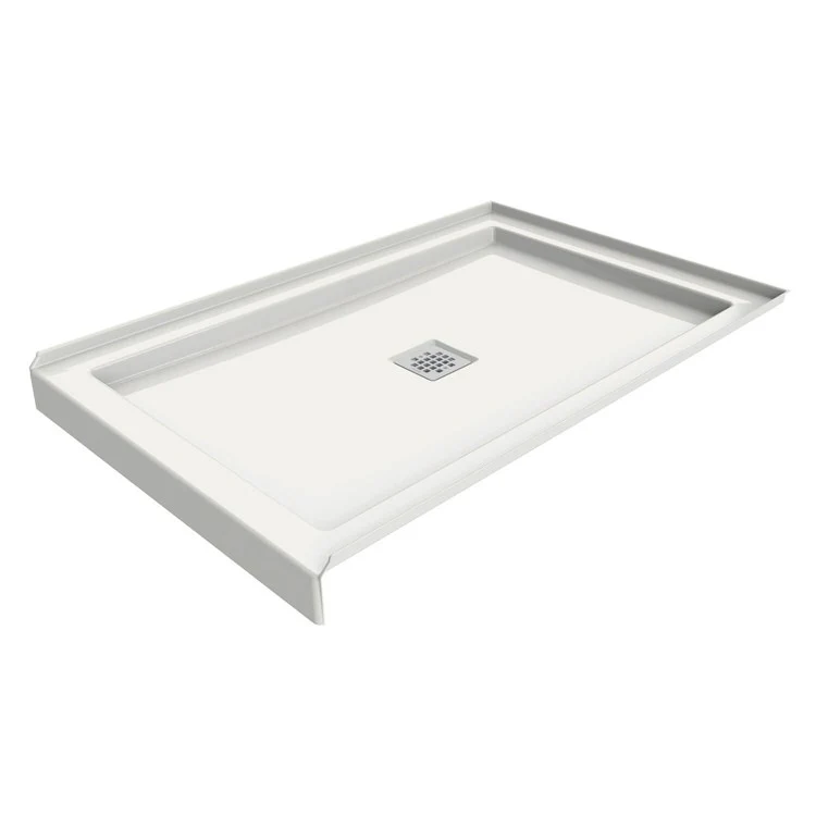 Shower Base B3 Square Drain/Alcove Deep White 48L x 32W Inch Acrylic Center - Frankwebs