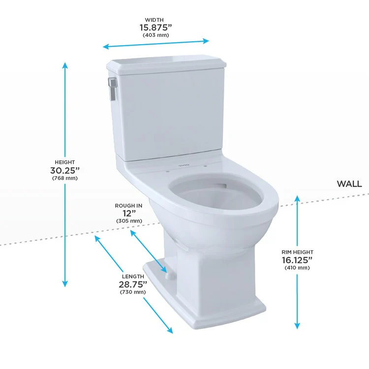 Connelly Close Coupled Elongated Toilet Bowl Only - Frankwebs