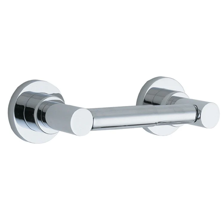 Toilet Paper Holder Tiburon Double Post Satin Nickel Brass 8-5/8 Inch 2-15/16 Inch Wall Mount - Frankwebs