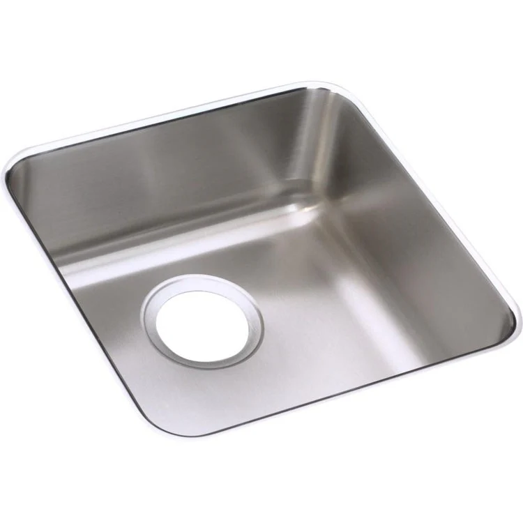 Kitchen Sink Lustertone Classic 14.5 x 14.5 Inch Single Bowl Lustrous Satin Undermount - Frankwebs