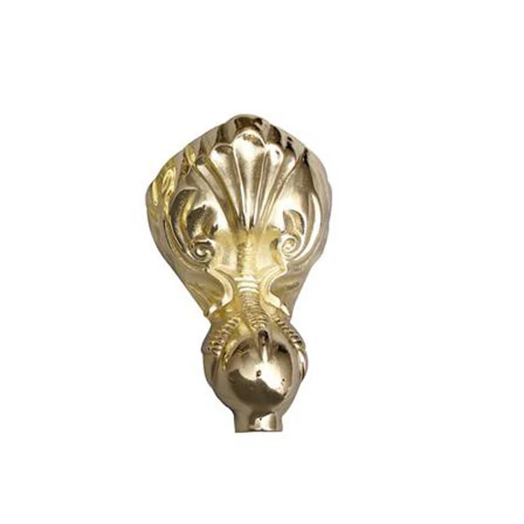 Freestanding Tub Grayson 57 Inch Slipper Oval Cast Iron White/Polished brass Ball and Claw Feet No Faucet Holes - Frankwebs