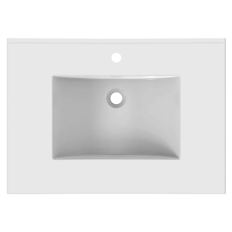 Vanity Top Ceramic Top 31 x 22 Inch White Ceramic 1 Hole 1-4/5 Centimeter - Frankwebs