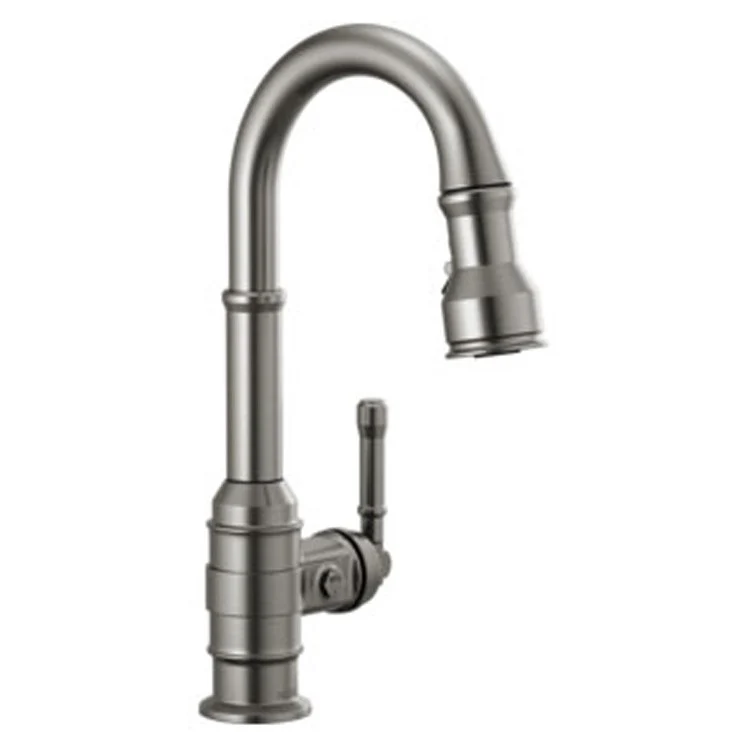Bar Faucet Broderick 1 Lever ADA Arctic Stainless Pull Down 1.8 Gallons per Minute - Frankwebs
