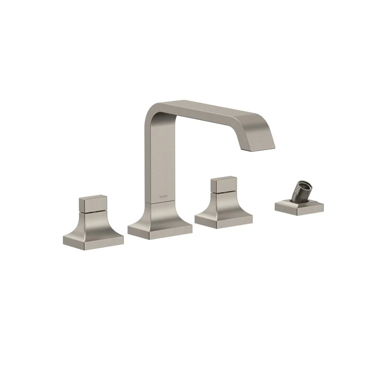 Roman Tub Trim GC Deck Mount with Handshower Outlet 2 Lever Polished Chrome 4 Hole - Frankwebs