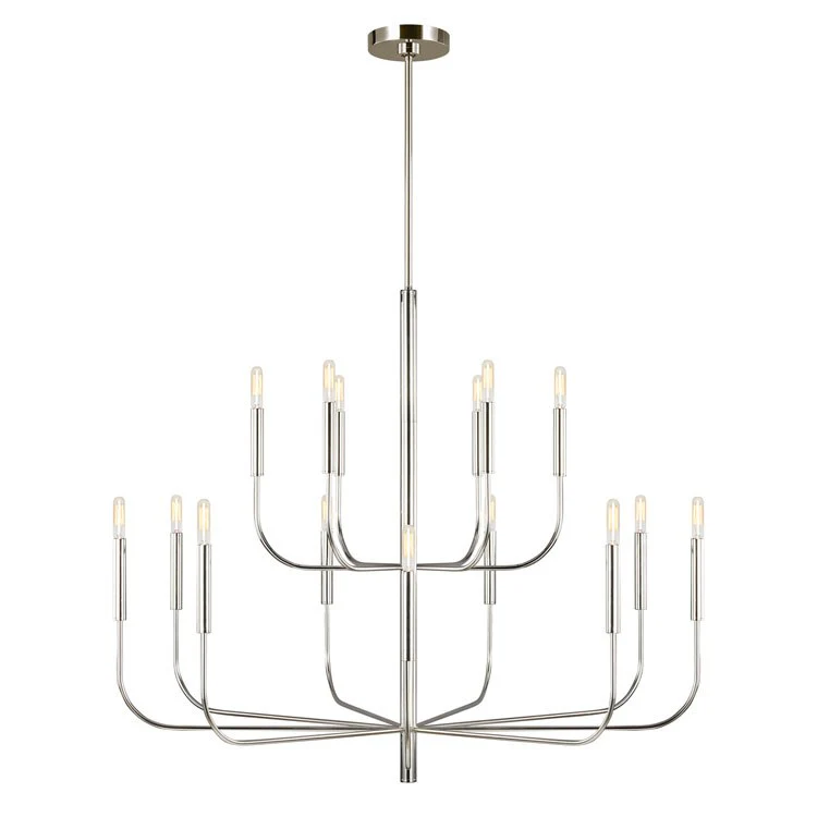Brianna Fifteen-Light Two-Tier Chandelier by Ellen - Frankwebs
