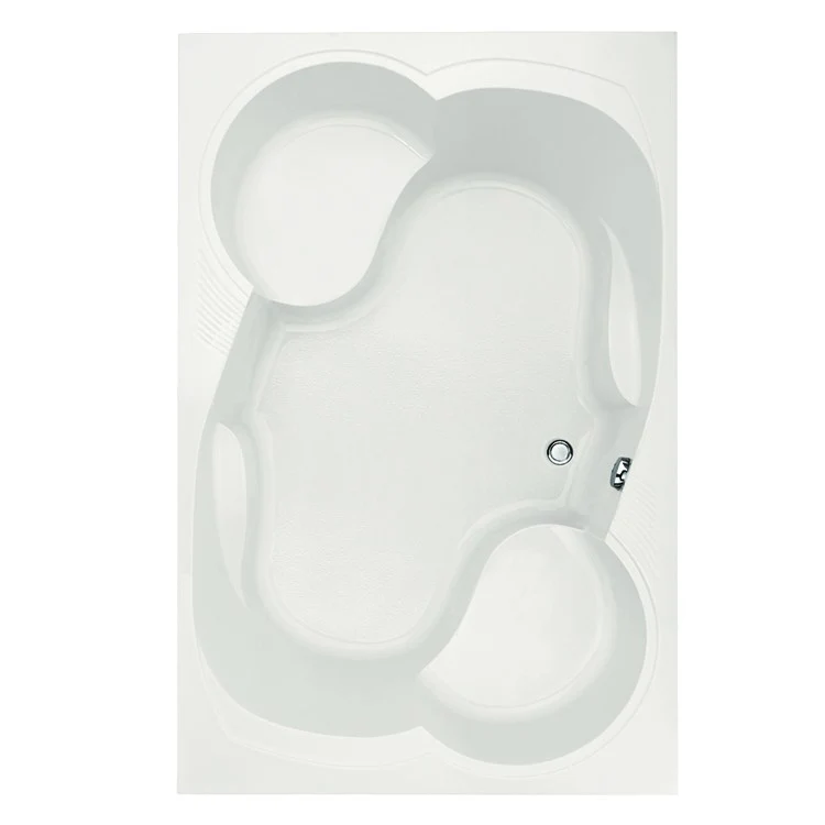Soaking Tub Designer Collection Makyla 75 x 48 Inch Drop-In Tub Only Center Bone Acrylic - Frankwebs
