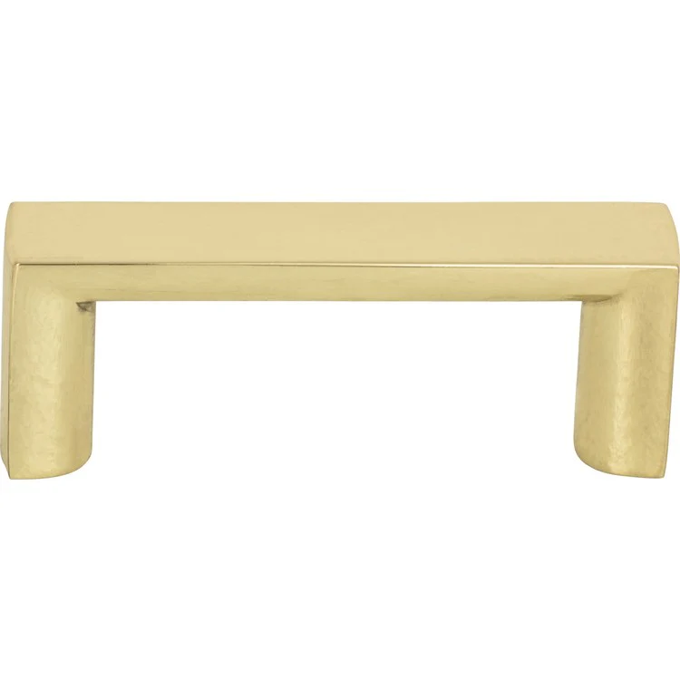 Drawer Pull Atlas Tableau Squared Handle French Gold Zinc Alloy 1-7/8 Inch - Frankwebs