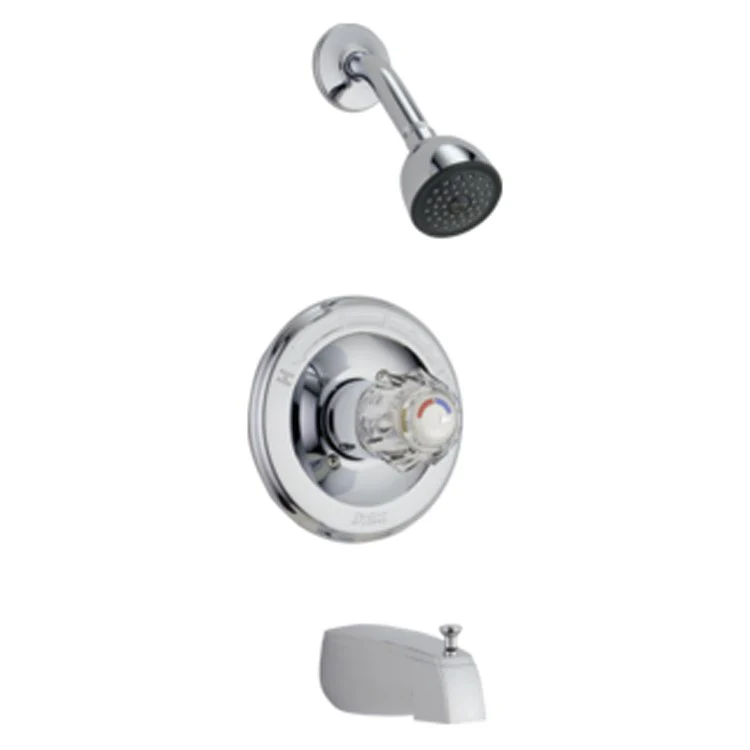 Classic Monitor 13 Series Pressure Balance Tub/Shower Trim with Clear Knob Handle - Frankwebs