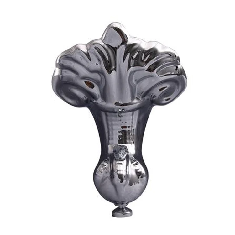 Freestanding Tub Claudia 69 Inch Double Roll Top Oval Acrylic White/Polished Chrome Imperial Feet No Faucet Holes Tap Deck - Frankwebs