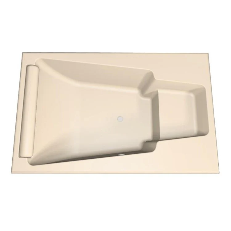 Combination Tub Designer Collection Premier 75 x 47 x 20 Inch Drop-In End Drain Bone Rectangle - Frankwebs