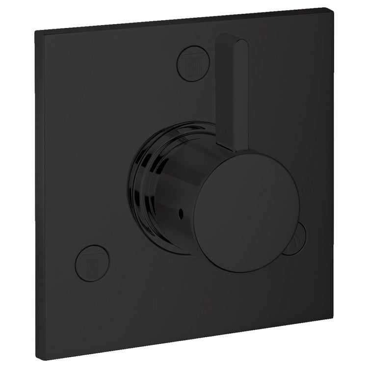 Diverter Trim Ecostat Trio/Quattro Matte Black 1 Lever ADA - Frankwebs