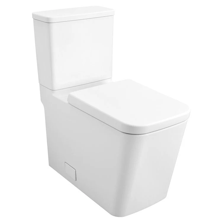 Eurocube Two-Piece Right Height Elongated Toilet with Seat, Right-Hand Trip Lever - Frankwebs