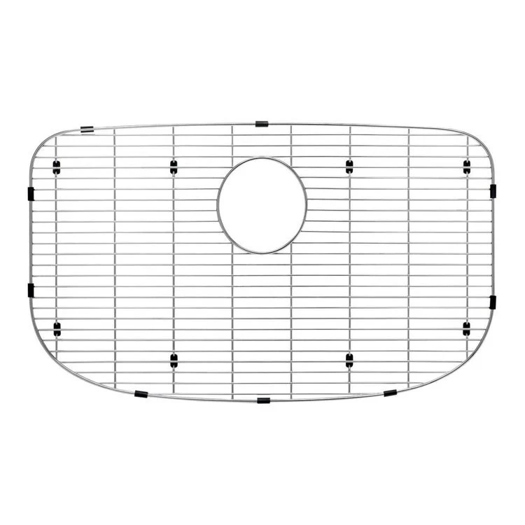 Sink Grid Valea Center Rear Drain Stainless Steel for 27 Inch Sink 13-5/8 Inch - Frankwebs