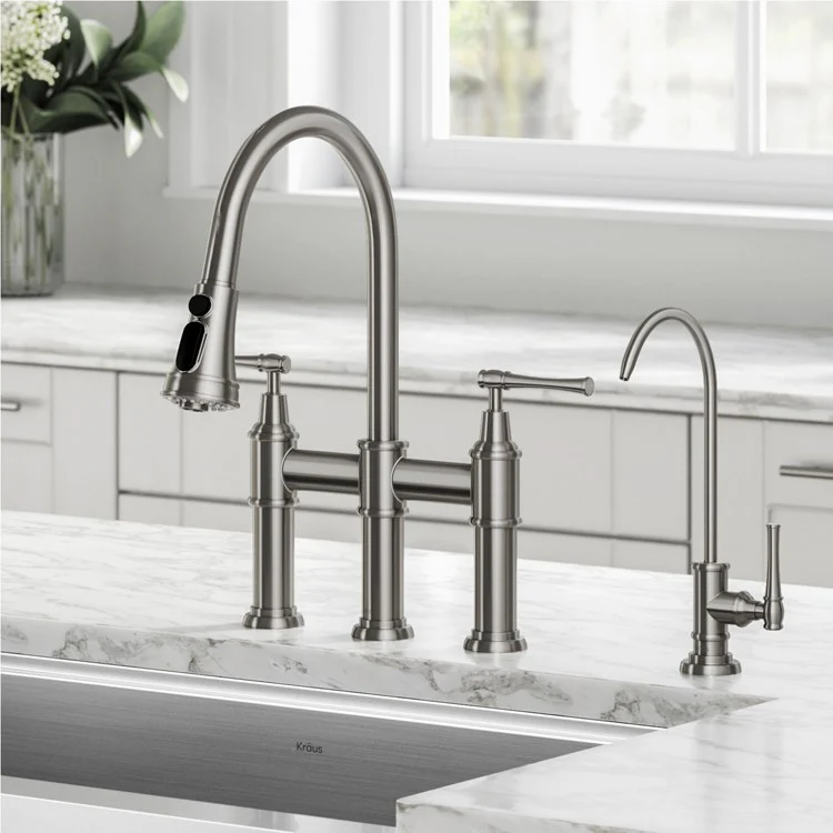 Allyn Bridge Kitchen Faucet and Water Filter Faucet Combo - Frankwebs