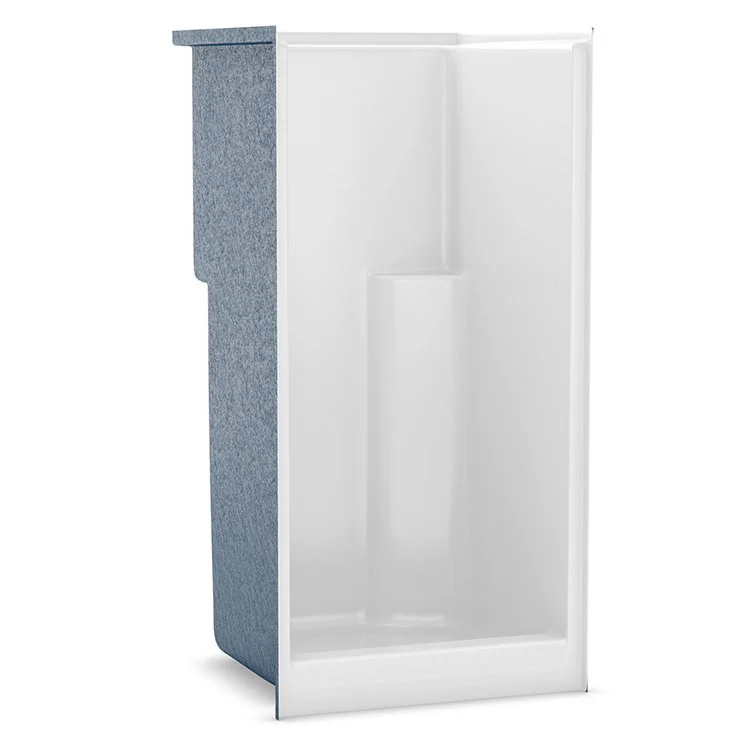 Shower Module 36 Inch AcrylX White 1 Pieces Twin/Elevated Corner Shelves - Frankwebs