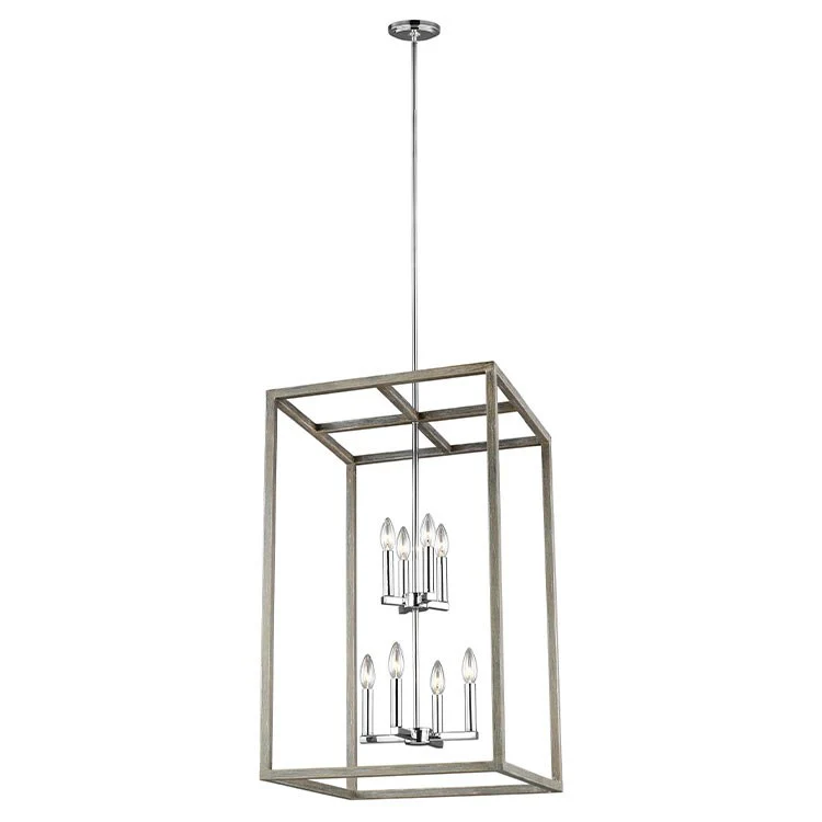 Moffet Street Eight-Light Two-Tier LED Foyer Pendant - Frankwebs
