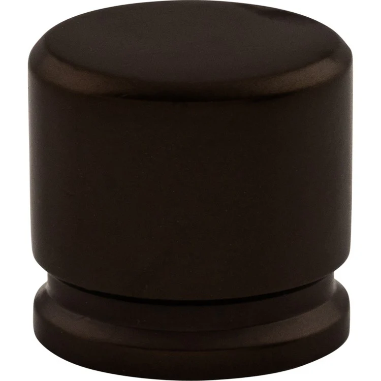 Knob Sanctuary Oval Flat Black Zinc Alloy 1-1/8 Inch - Frankwebs