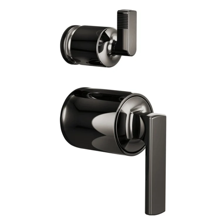 Handle Kit Kintsu Zinc 2 Lever Chrome ADA for Pressure Balance Valve with Integrated Diverter Trim - Frankwebs