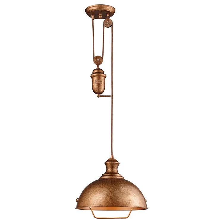 Farmhouse Single-Light Adjustable Pendant - Frankwebs
