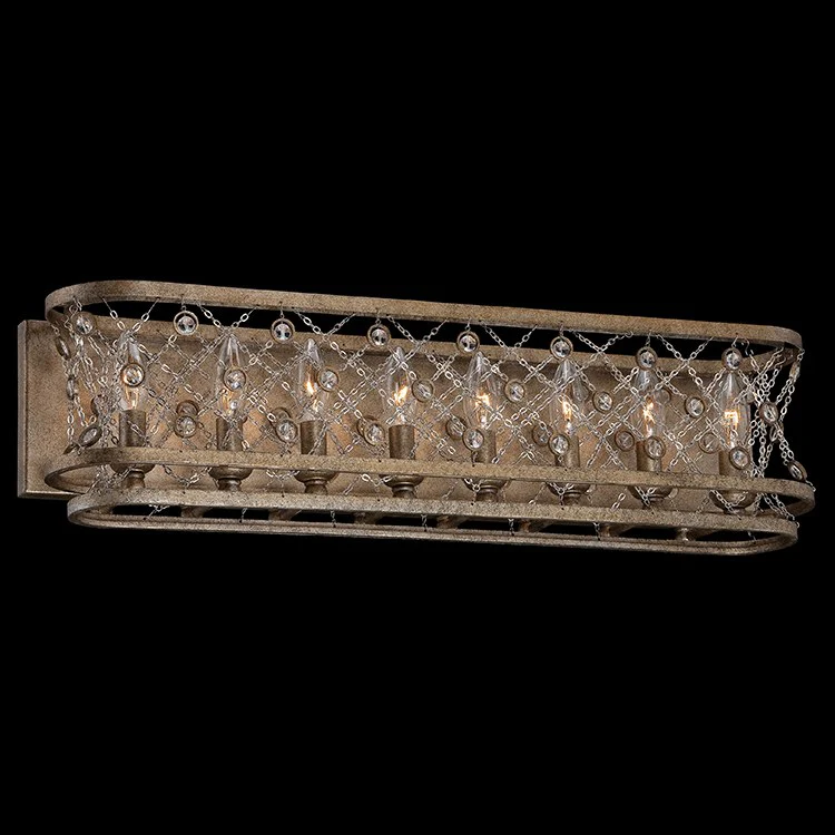 Vel Catena Eight-Light Bathroom Vanity Fixture - Frankwebs