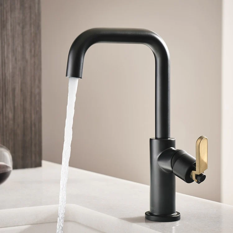 Litze Single Handle Bar Faucet with Square Spout/Industrial Handle - Frankwebs