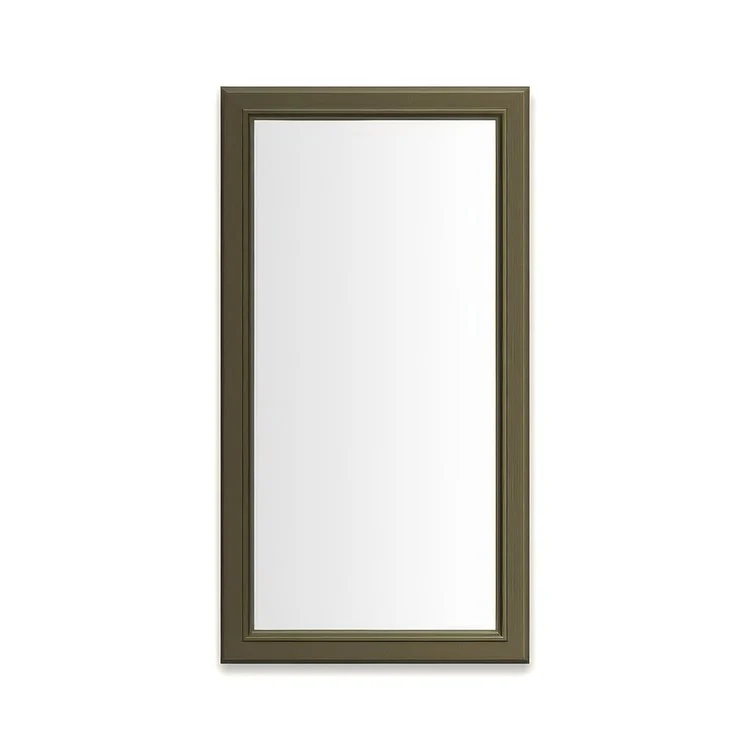 Medicine Cabinet Main Line 16 x 30 Inch 1 Doors Framed Mirror Vintage Brass Flat Top Bryn Mawr Frame Slow Close Hinges 4 Inch - Frankwebs