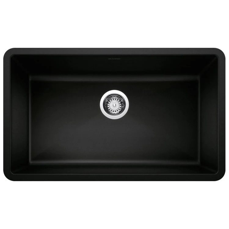 Kitchen Sink Precis 32 x 19 Inch Single Bowl Super Coal Black Undermount - Frankwebs
