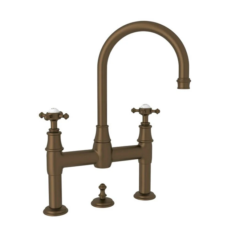 Lavatory Faucet Georgian Era Bridge 7-7/8 Inch Spread 2 Cross Polished Nickel 1.2 Gallons per Minute - Frankwebs