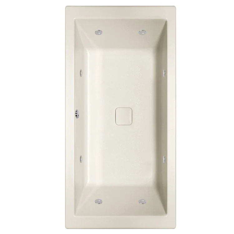 Whirlpool Tub Designer Collection Versailles 72 x 36 x 20 Inch Drop-In Center Drain Biscuit Rectangle - Frankwebs