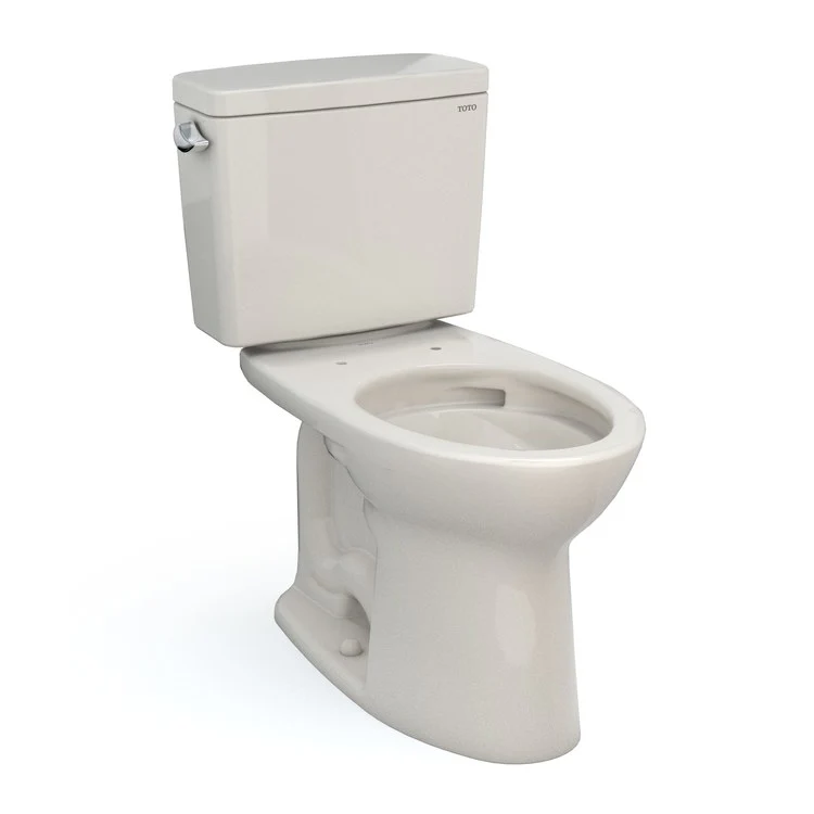 Toilet Drake 2 Pieces Universal Height Cotton Elongated ADA 30-1/8 Inch 1.6 Gallons per Flush Left Hand Chrome Less Seat - Frankwebs