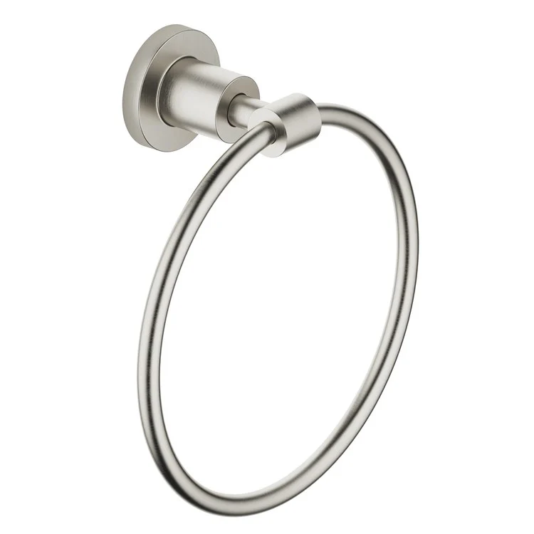 Towel Ring TARA Round Brushed Platinum 3-1/8 Inch - Frankwebs