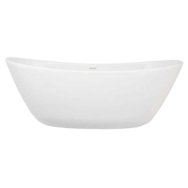 Soaking Tub Metro Collection Marquis 65 x 32 Inch Freestanding Tub Only Center White Hydroluxe SS - Frankwebs