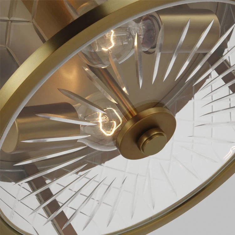 Alec Two-Light Flush Mount Ceiling Fixture by Alexa Hampton - Frankwebs