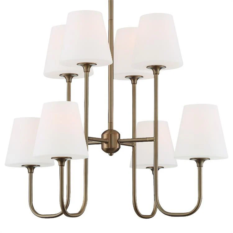 Keenan Eight-Light Two-Tier Chandelier - Frankwebs