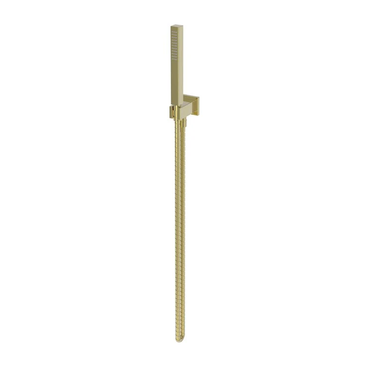 Handshower Set Tub and Shower Contemporary Square Plate Polished Brass Uncoated Living 1 Function 1.8 Gallons per Minute - Frankwebs