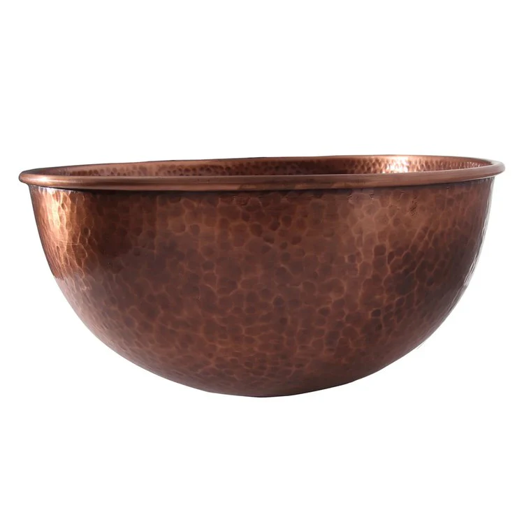 Vessel Haverhill Oval 17 Inch Hammered Antique Copper - Frankwebs
