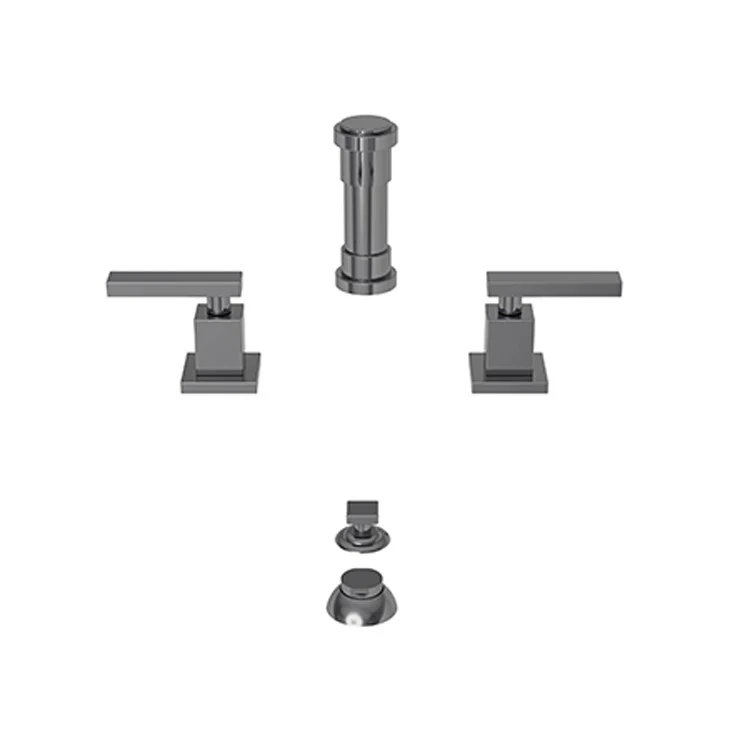 Bidet Faucet Secant 8 to 16 Inch Spread 2 Lever ADA Flat Black - Frankwebs