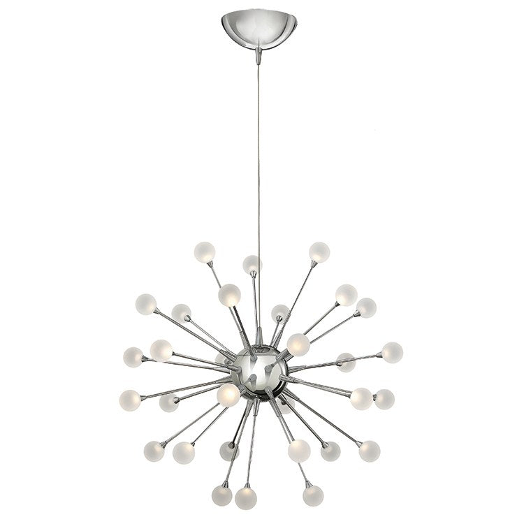 Impulse Thirty-Light Single-Tier LED Chandelier - Frankwebs