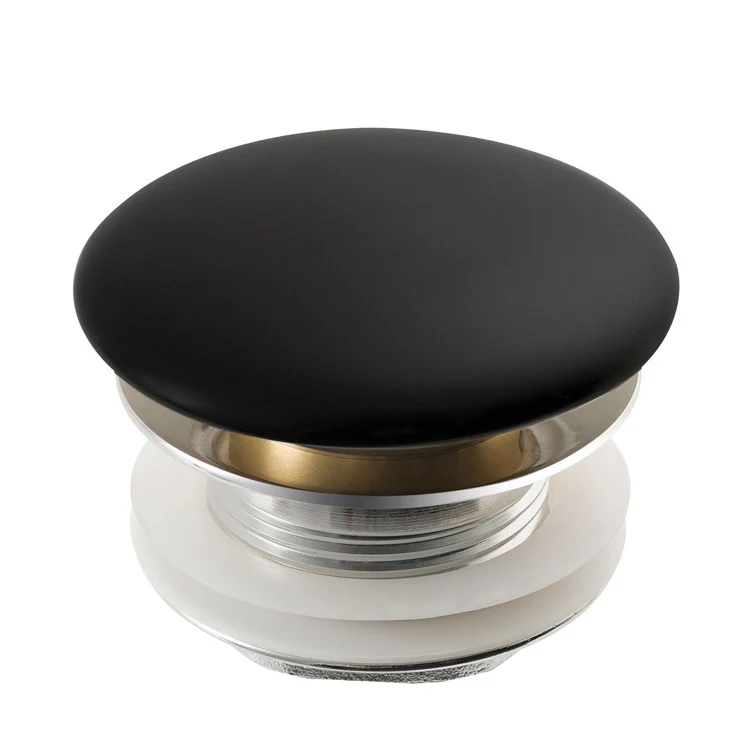 Pop-Up Drain with Porcelain Top for Bathroom Sink with out Overflow - Frankwebs