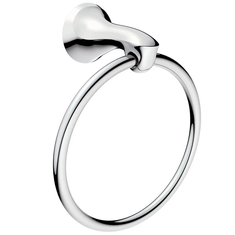 Towel Ring Darcy 7-4/5 x 7 x 2-2/5 Inch Closed with Press and Mark Chrome 3-1/4 Inch - Frankwebs