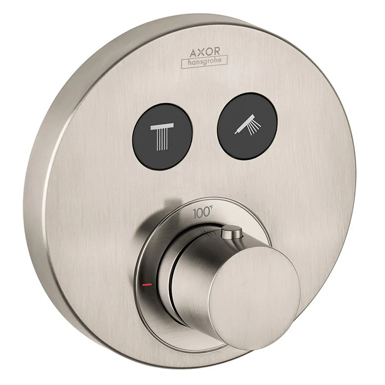 AXOR Shower Select Round Thermostatic Two-Function Trim - Frankwebs
