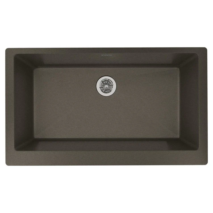 Kitchen Sink Quartz Luxe 36 x 21 Inch Single Bowl Perfect Drain Chestnut Farmhouse - Frankwebs