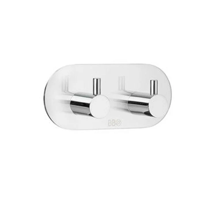 Hook Double Stainless Steel 3-3/4 x 1-1/4 x 1-7/8 Inch 1-1/4 Inch Wall Mount - Frankwebs