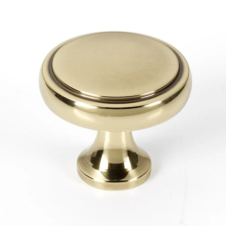 Knob Royale Round Antique English Brass 1-1/4 Inch 1-1/8 Inch 5/8 Inch - Frankwebs